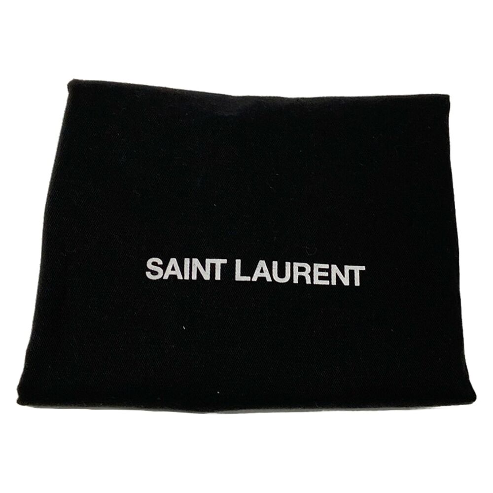 Saint Laurent PARIS Camera Bag Camp Small Shoulder Bag 647179 White Black - Picture 8 of 15